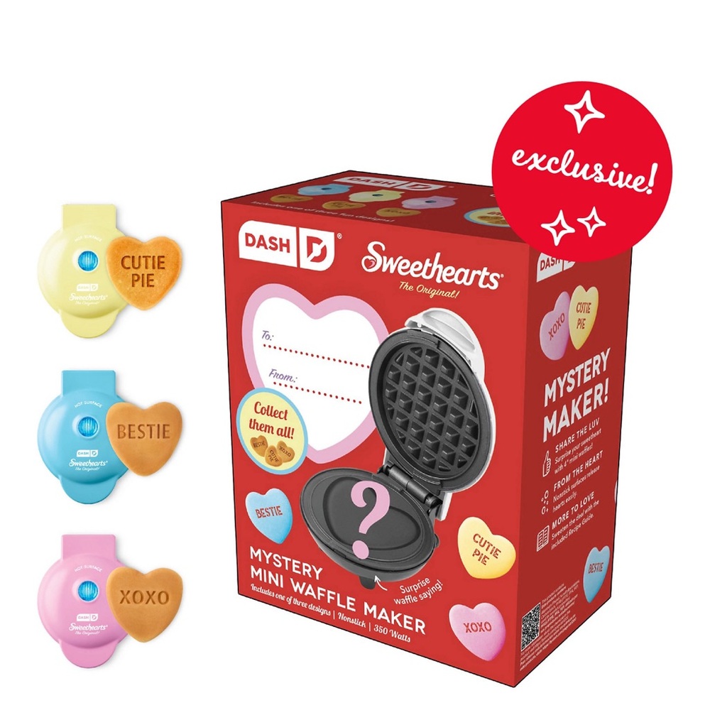Dash x Sweethearts® Mystery Mini Waffle Maker NIB❤️❤️